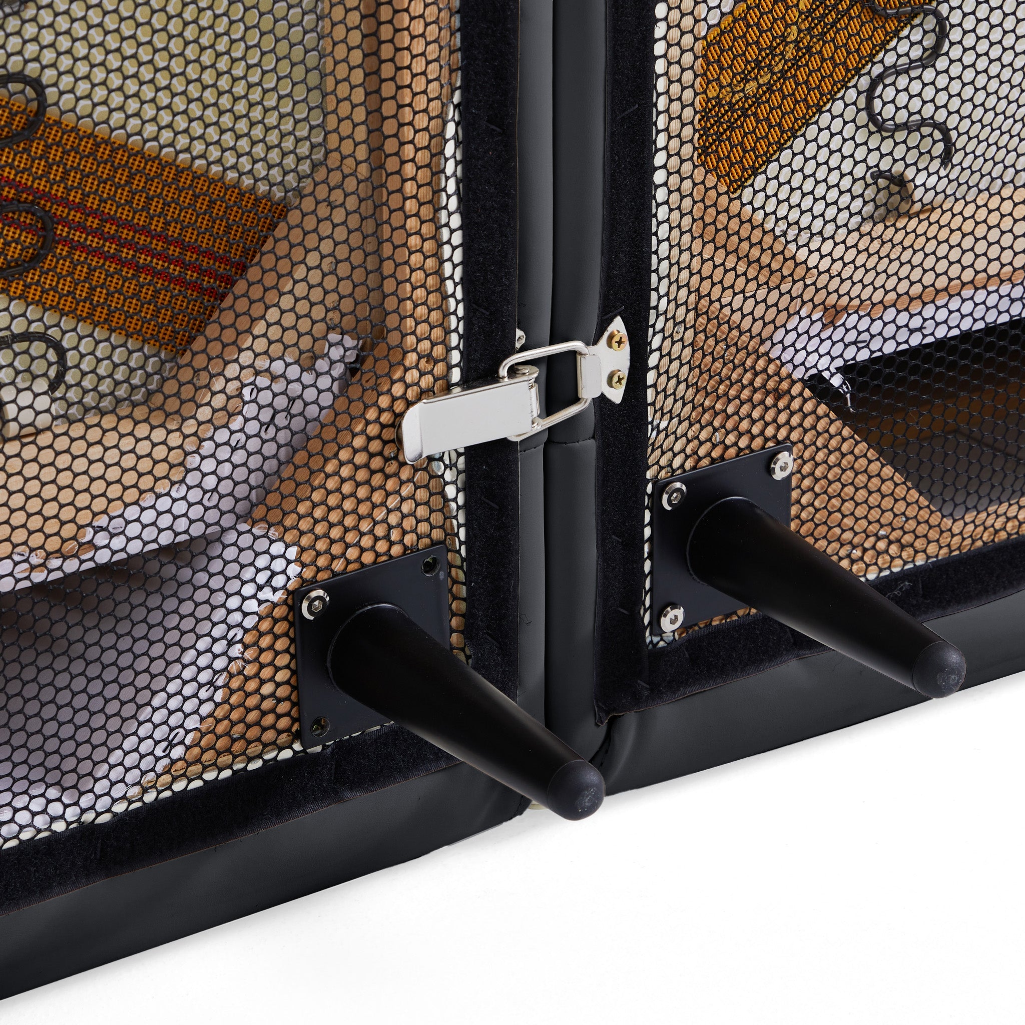 Canapé d'angle en U en cuir marron vanille