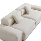 Canapé modulable Freedom beige avec pouf