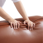 Canapé d'angle modulaire en cuir gris foncé Domus