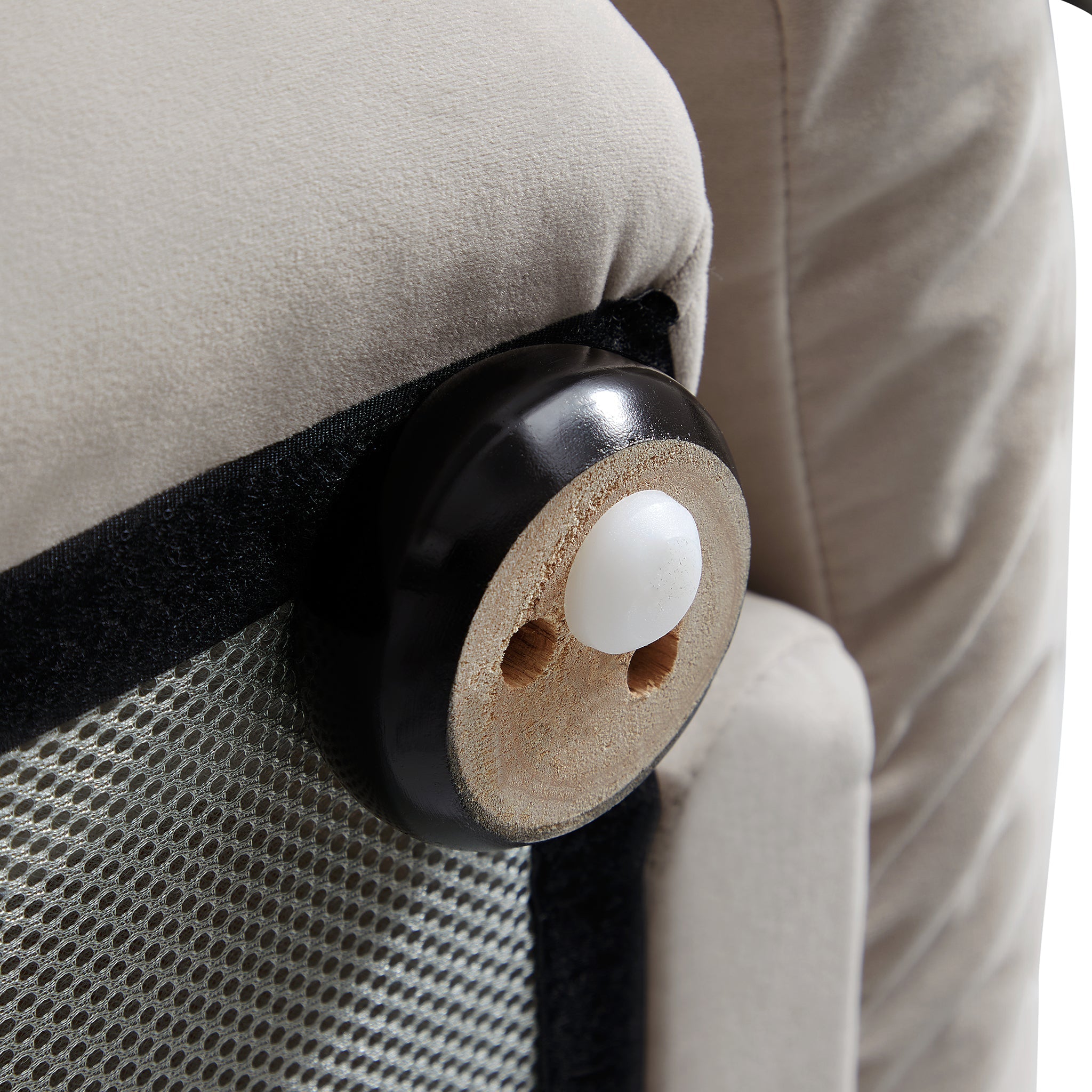 Canapé capitonné jaune beurre