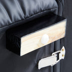 Canapé et pouf Boba en cuir noir