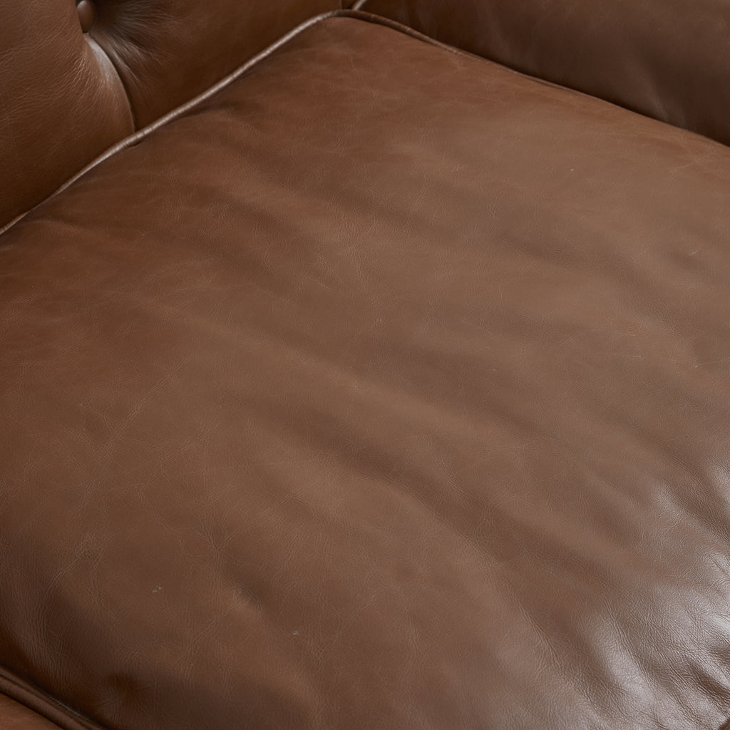 Canapé capitonné Chesterfield Durango en cuir pleine fleur