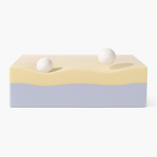 Canapé en cuir noir vanille