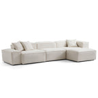 Canapé modulable Freedom beige avec pouf