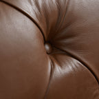 Canapé capitonné Chesterfield Durango en cuir pleine fleur