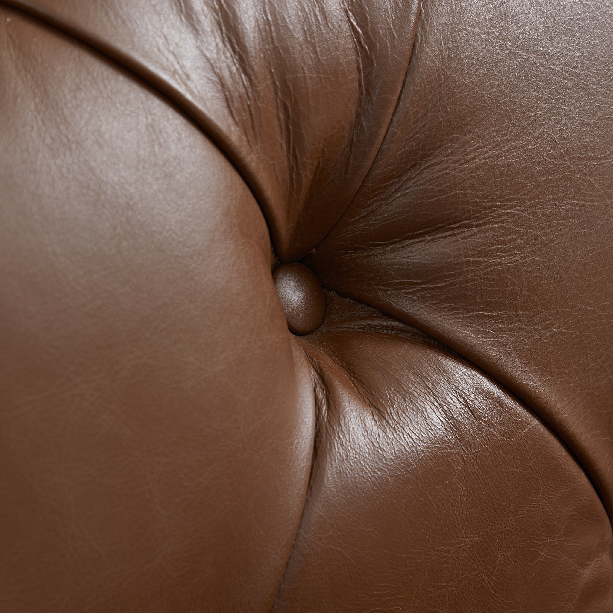 Canapé capitonné Chesterfield Durango en cuir pleine fleur