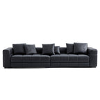 Canapé Blazer en cuir noir