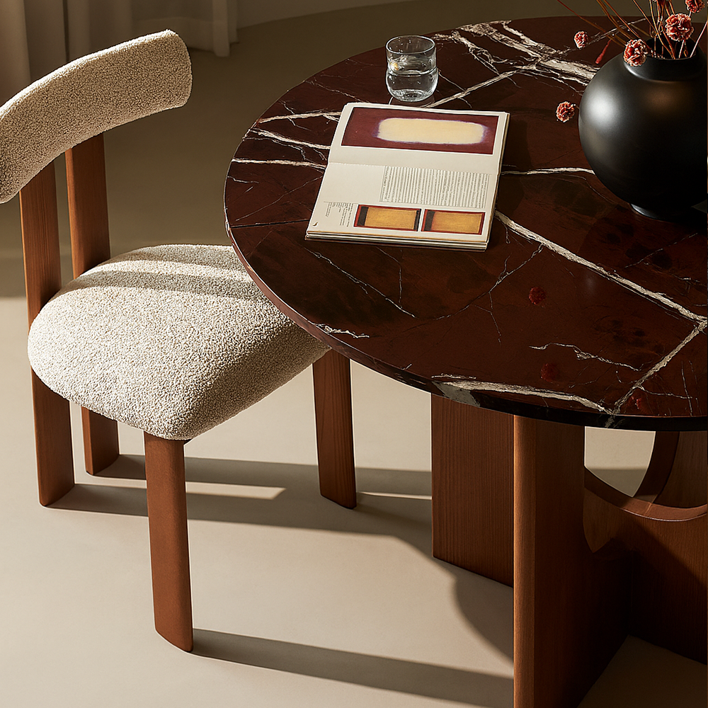 Table à manger ronde Liesl