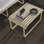 Ensemble de conversation extérieur en aluminium Mykonos avec coussins