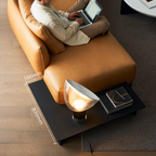 Canapé d'angle en cuir vintage Amber