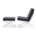 Fauteuil de salon en cuir Barcelona