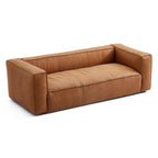 Canapé smoking Brancaster en cuir véritable noir