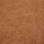 Canapé smoking en cuir véritable beige rouille