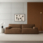 Canapé en cuir nubuck moderne Deacon