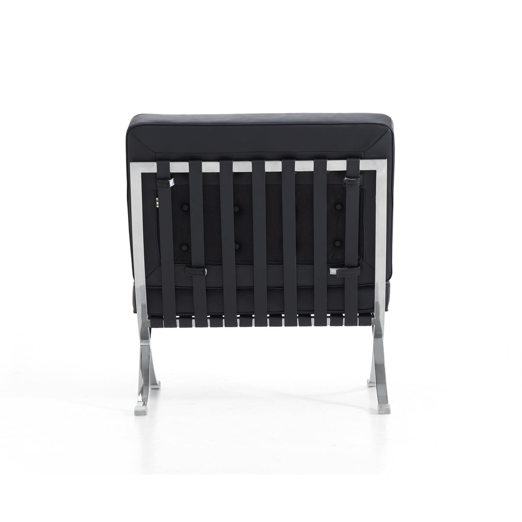 Fauteuil de salon en cuir Barcelona