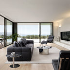 Canapé Blazer en cuir noir