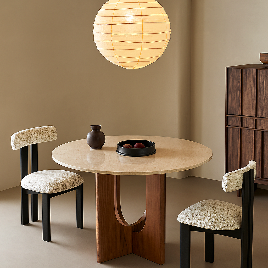 Table à manger ronde Liesl