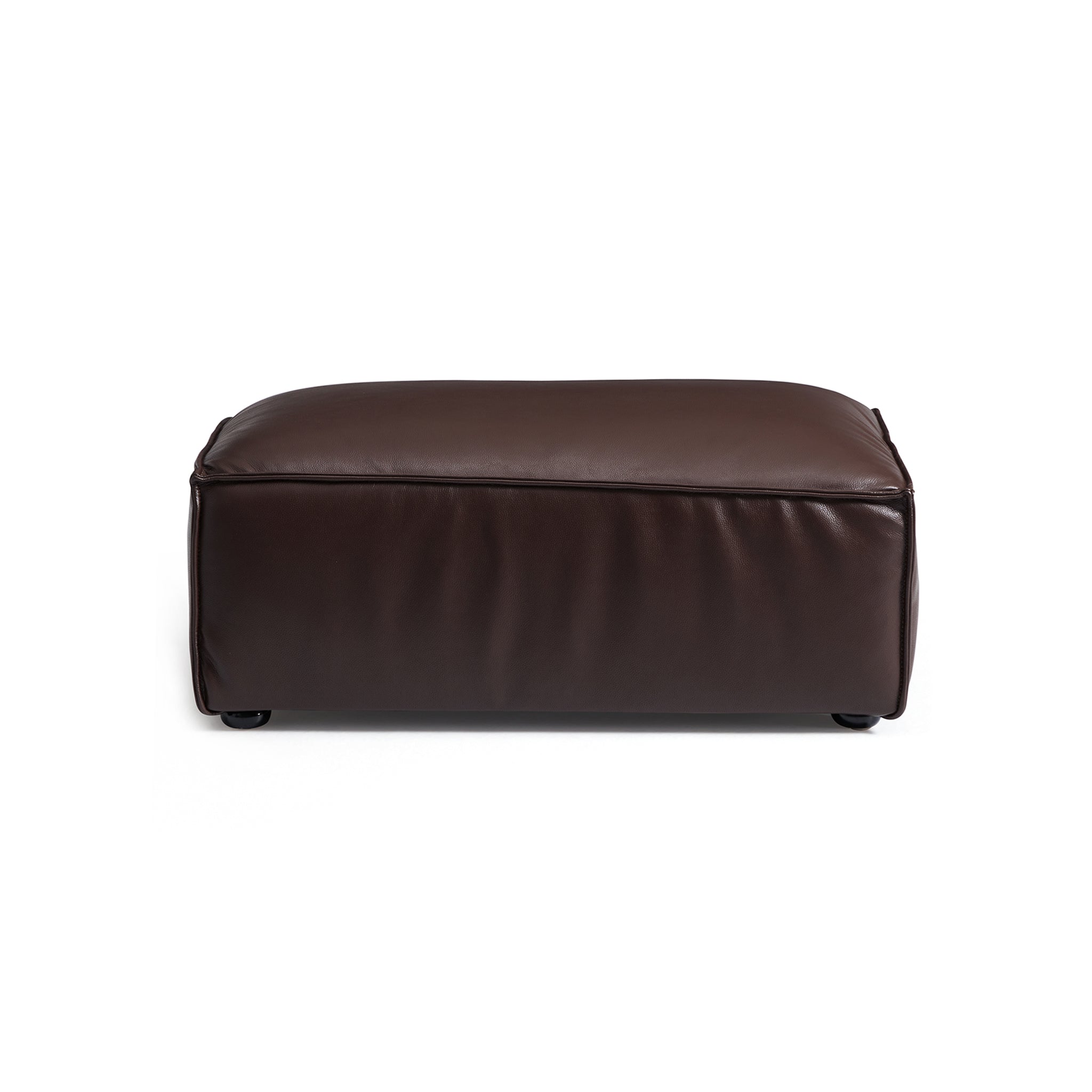 Pouf en cuir minimaliste de luxe