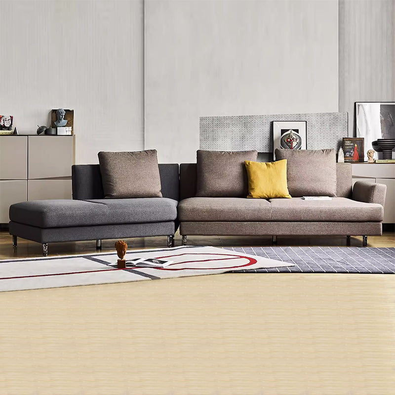 Canapé modulable courbé bicolore Peanut