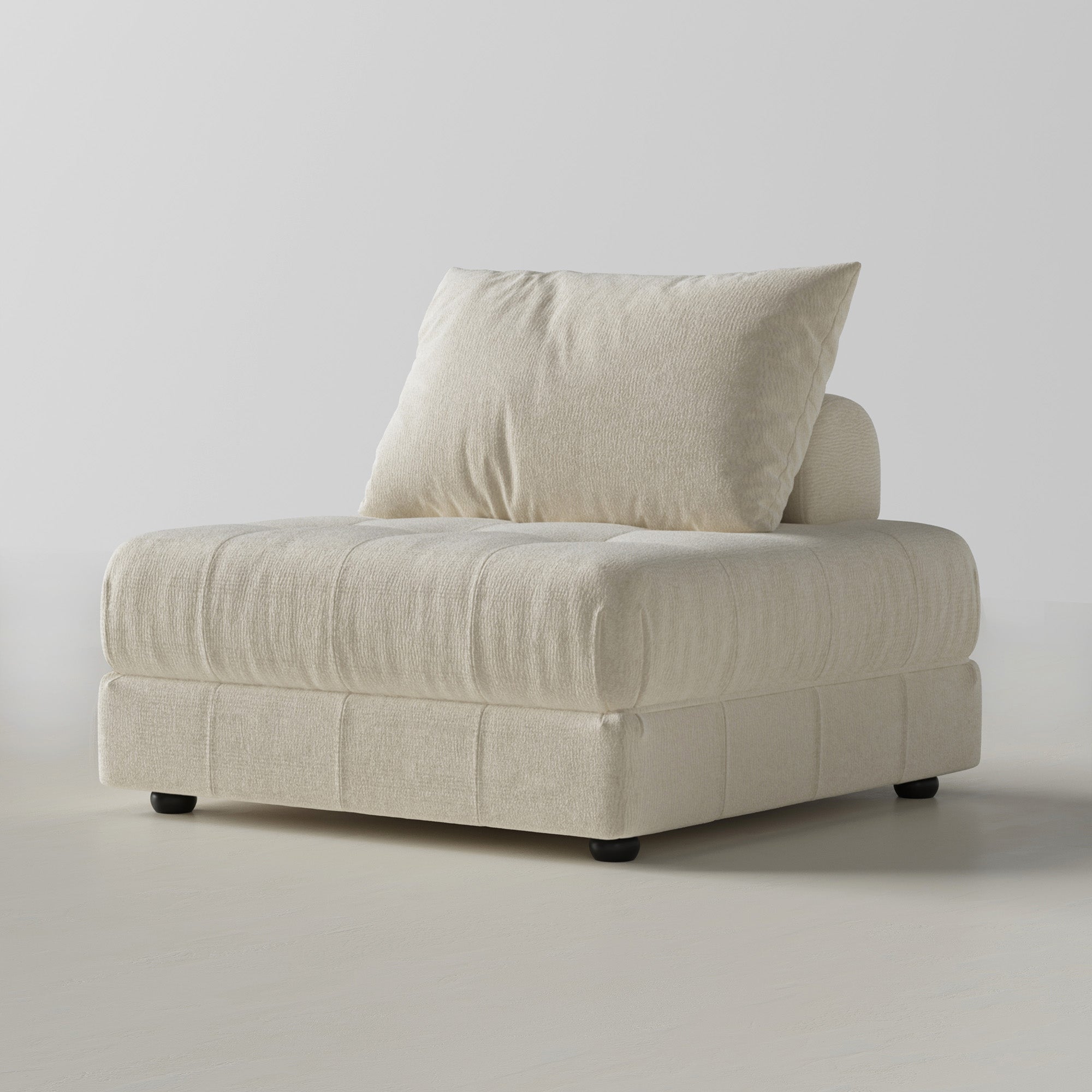 Canapé sectionnel modulaire blanc Block