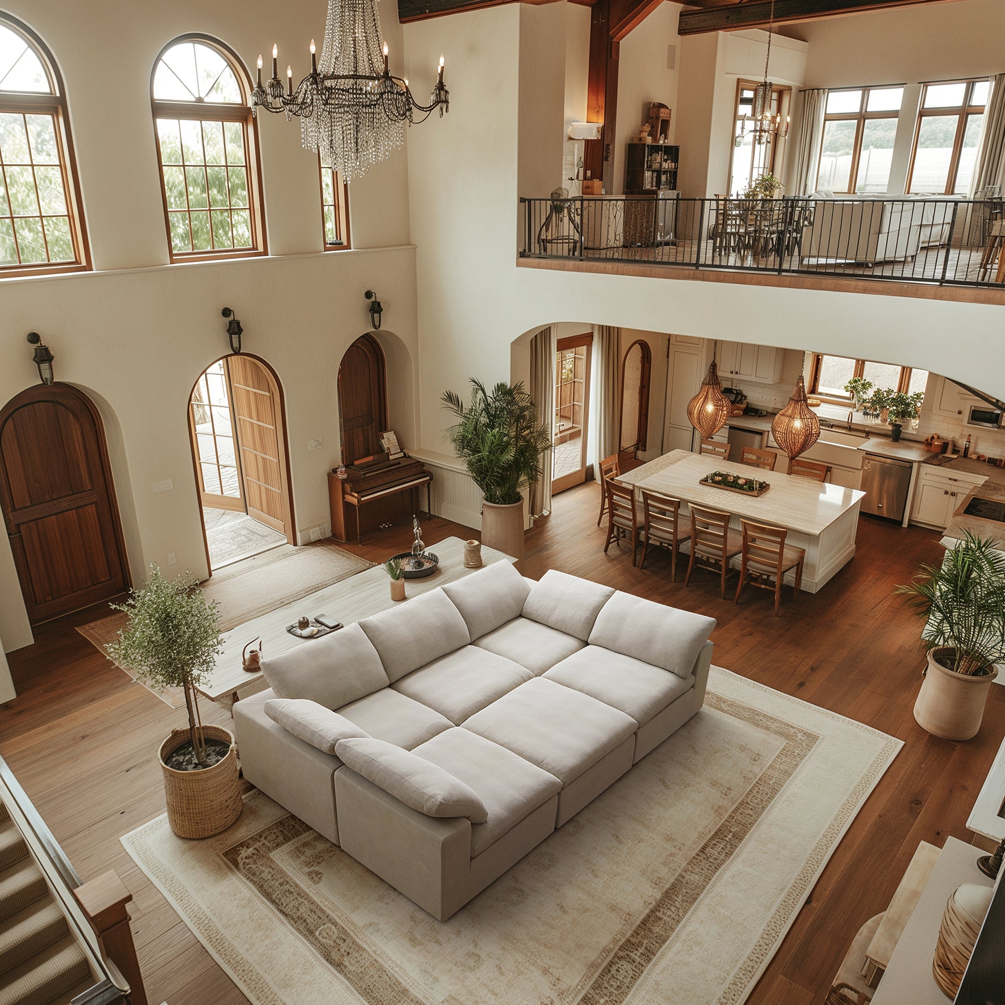 Canapé-lit gris tendre Wabi-Sabi