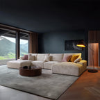 Le canapé sectionnel en U beige Empress