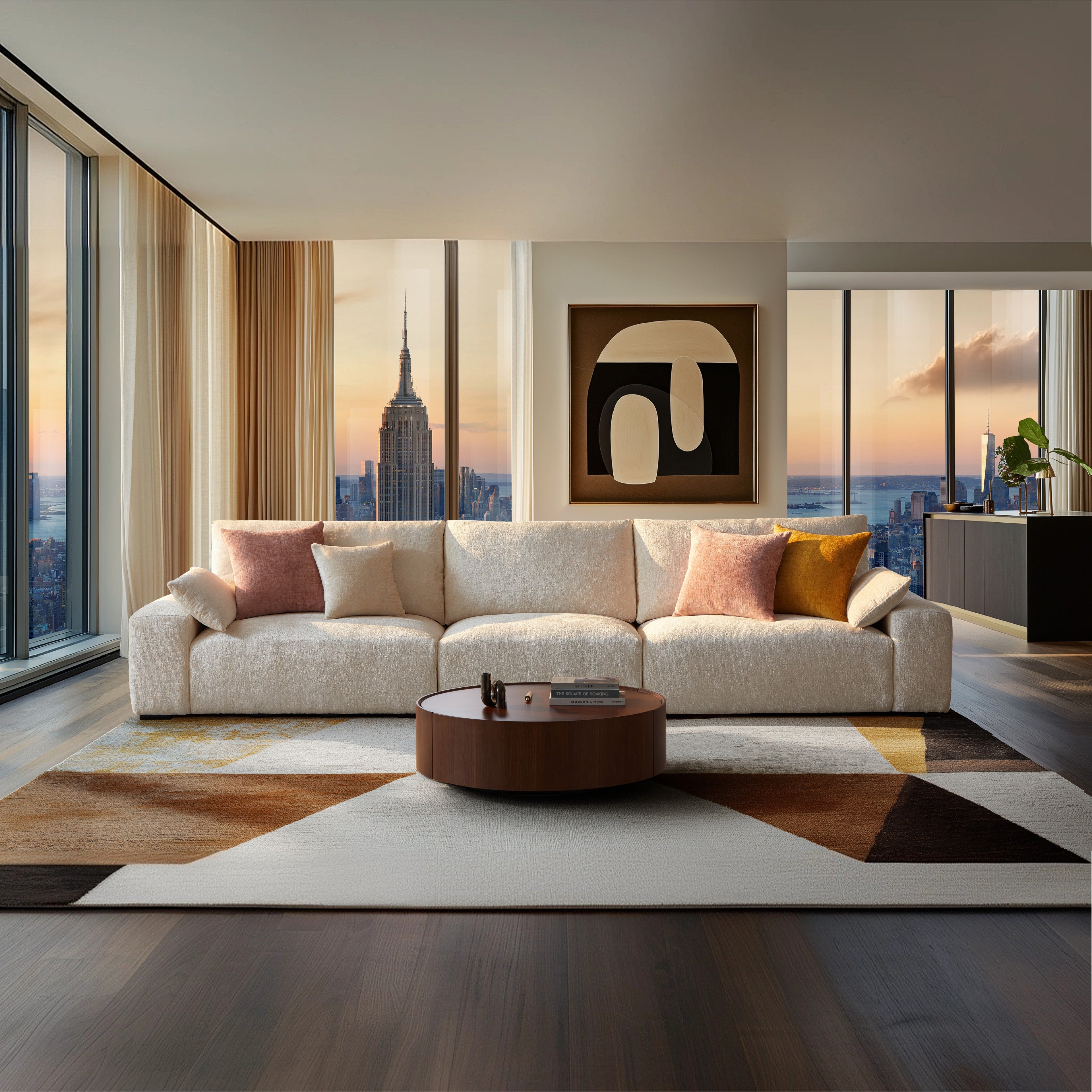 Le canapé beige Empress