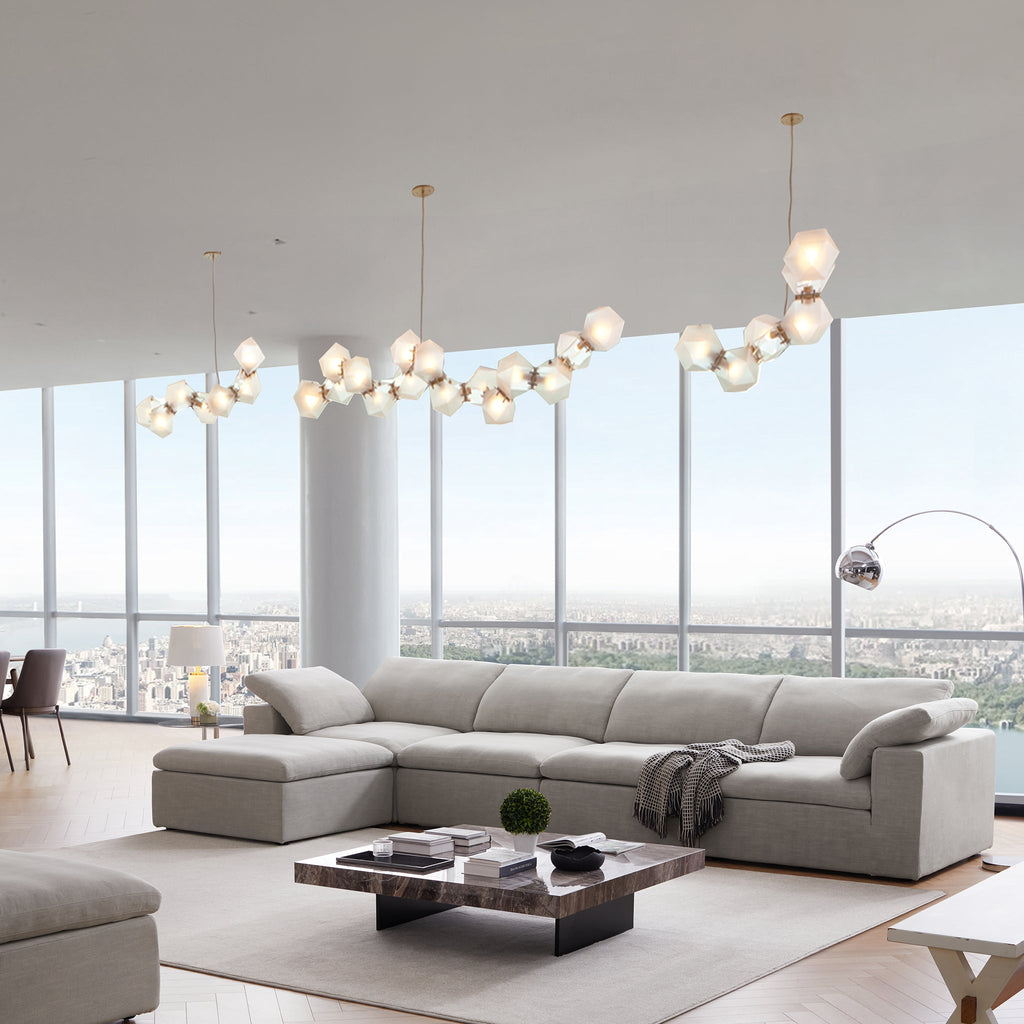 Canapé et pouf Tender Wabi-Sabi blancs