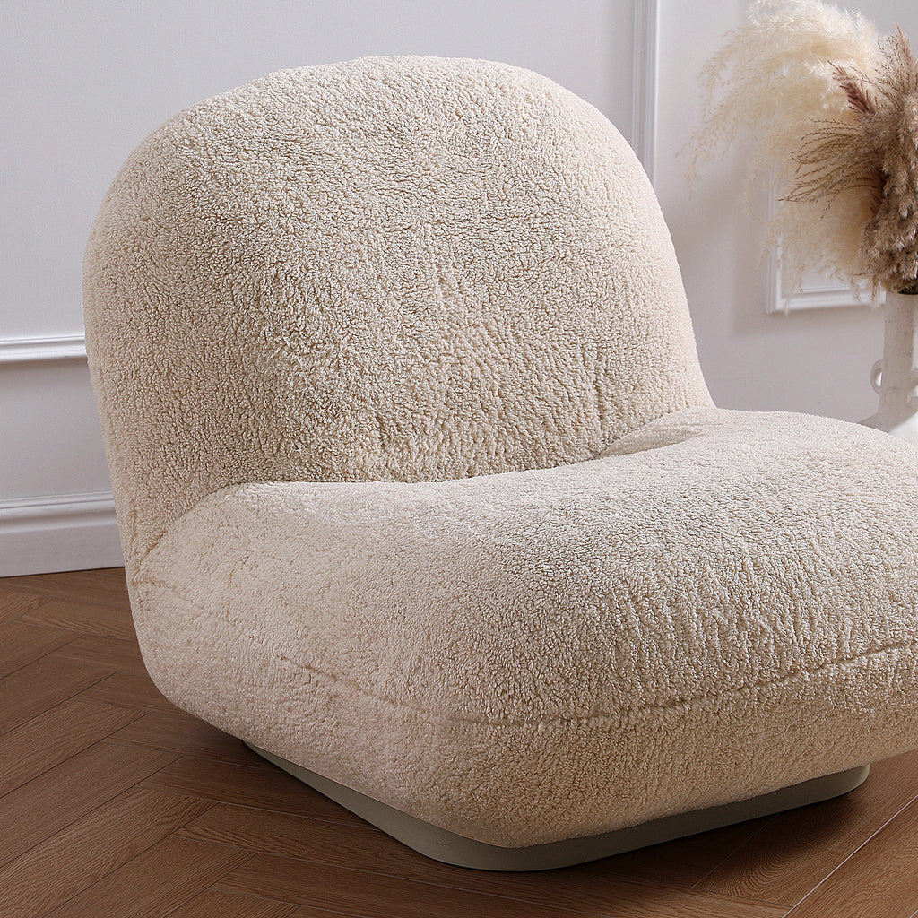Fauteuil d'appoint gris Puff