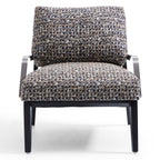 Chaise de loisirs minimaliste en lin et charbon de bois Gary Flax