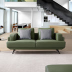 Canapé Olivia en cuir véritable pleine fleur