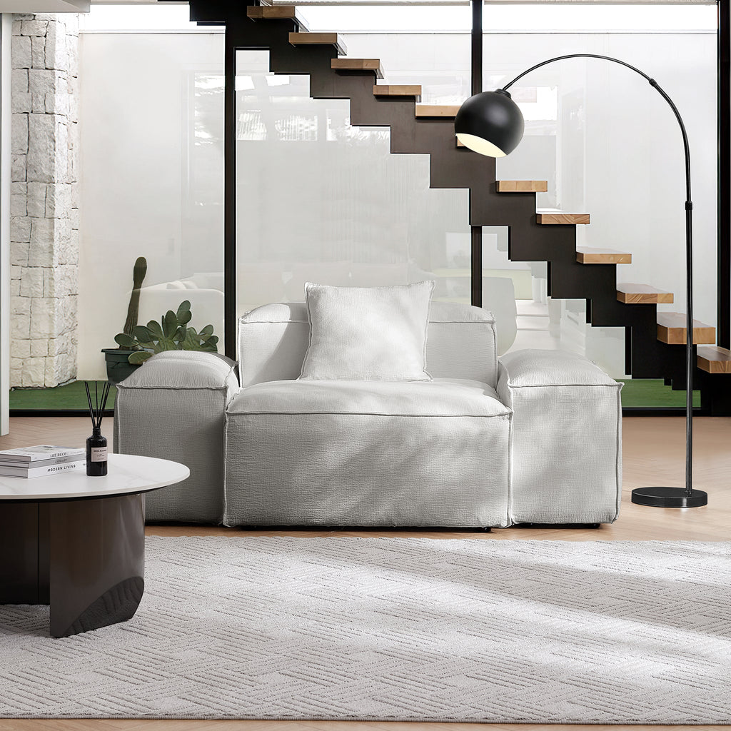 Fauteuil d'appoint modulaire blanc Freedom