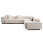 Canapé d'angle modulaire blanc Freedom