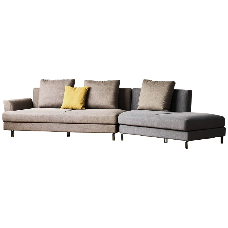 Canapé modulable courbé bicolore Peanut