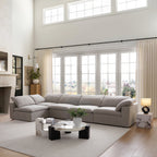 Canapé d'angle en L blanc Tender Wabi-Sabi