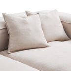 Canapé d'angle modulaire gris Freedom