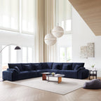 Le canapé d'angle bleu marine Empress