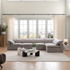 Canapé d'angle en L blanc Tender Wabi-Sabi