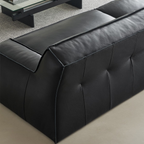 Canapé minimaliste en cuir pleine fleur Deacon