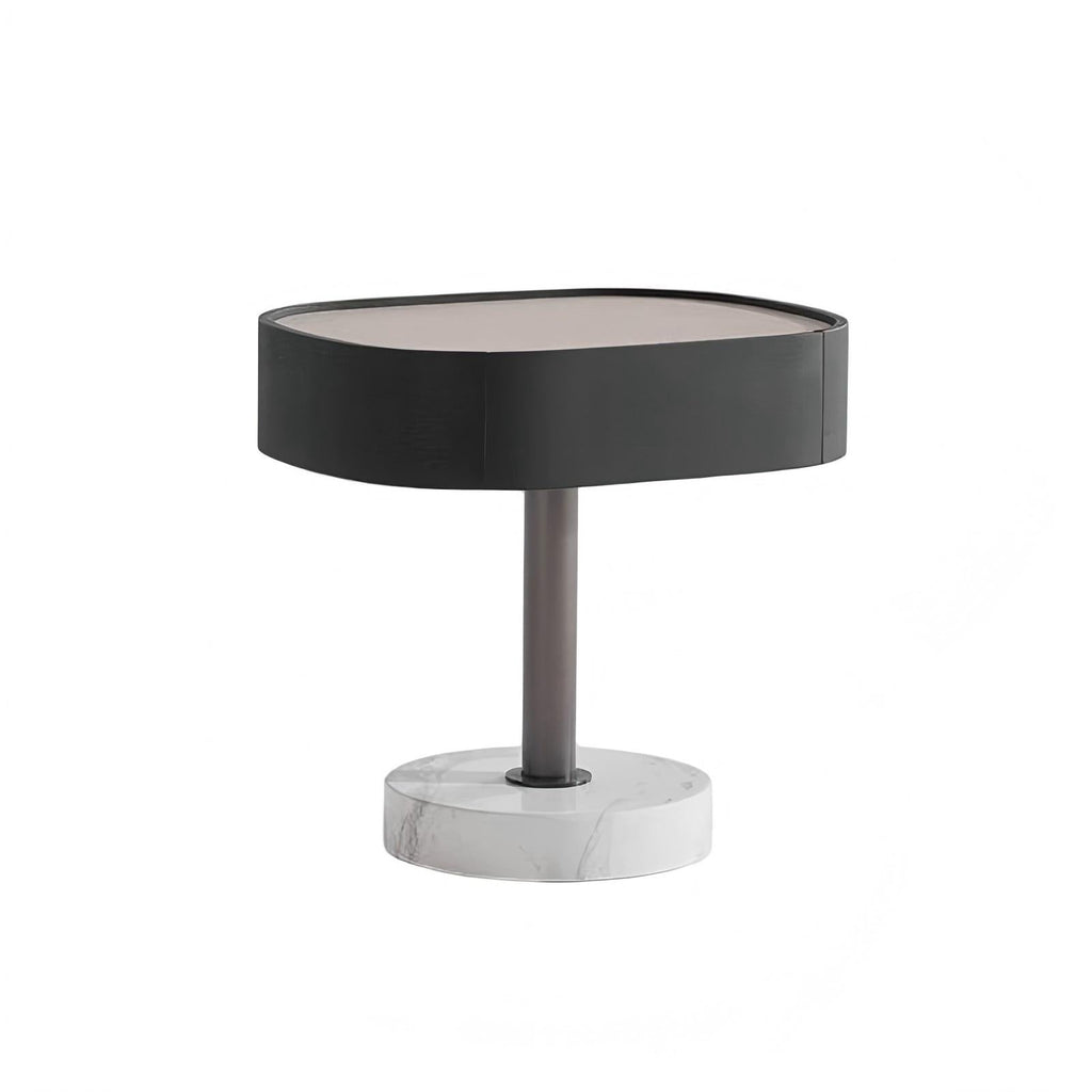 Table de chevet à pois en marbre