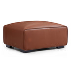 Ensemble de canapés modulaires en cuir beige Domus