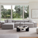 Canapé modulaire Freedom gris neuf avec pouf