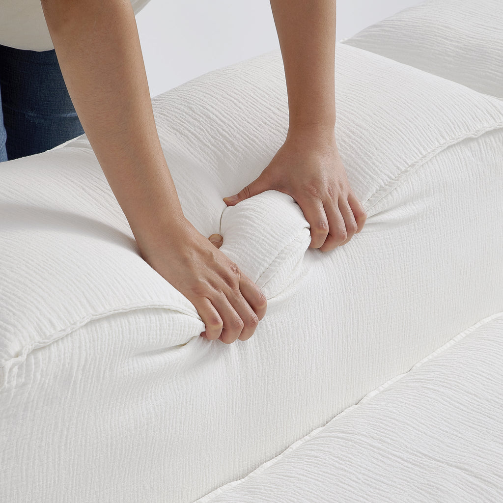 Fauteuil d'appoint modulaire blanc Freedom