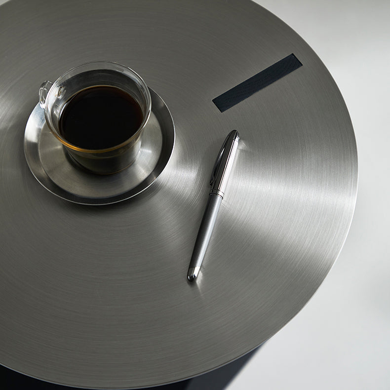 Table d'appoint ronde en acier inoxydable Sea Lion