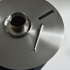 Table d'appoint ronde en acier inoxydable Sea Lion