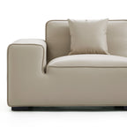 Fauteuil modulaire en cuir noir Domus