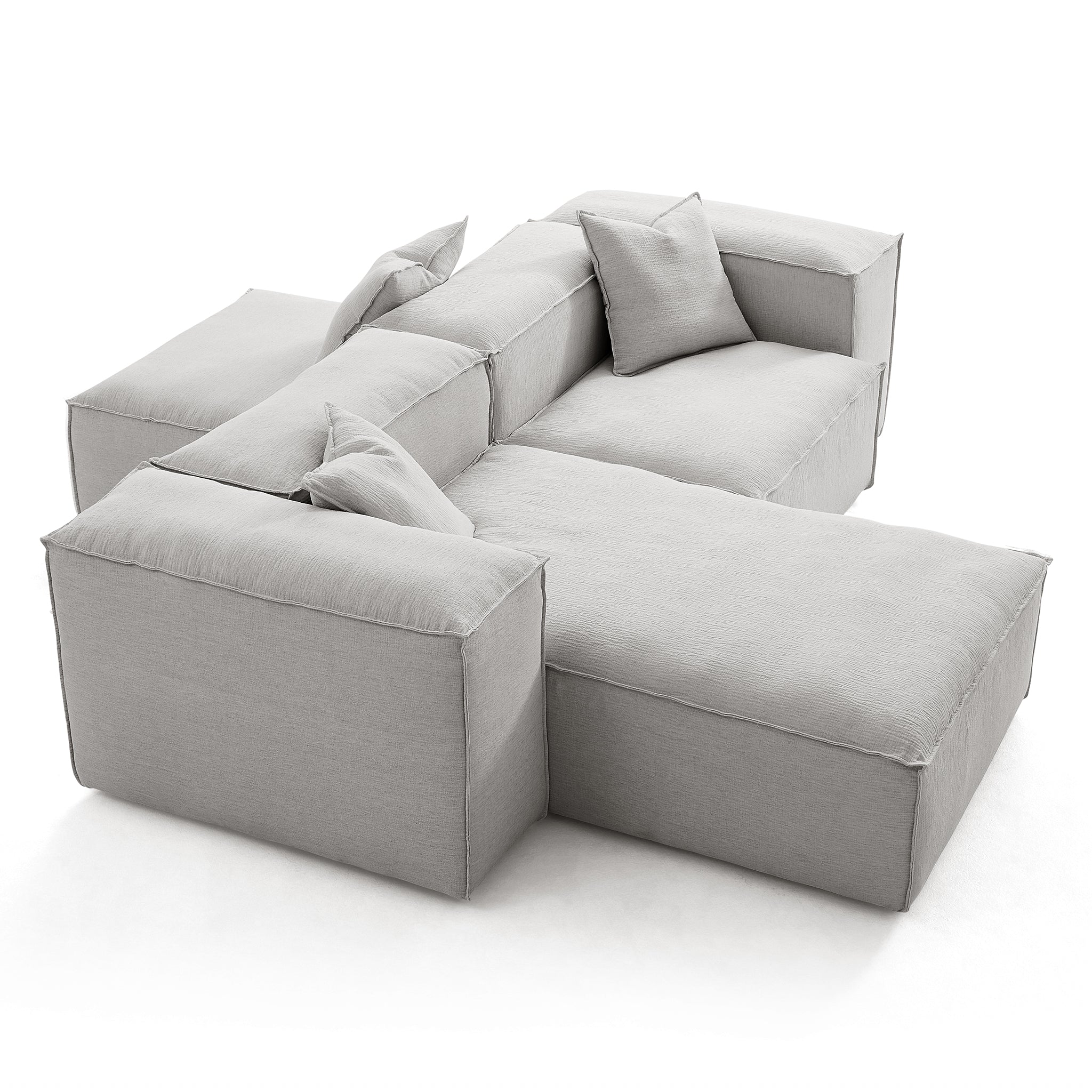 Canapé sectionnel double face Freedom Modular Gris
