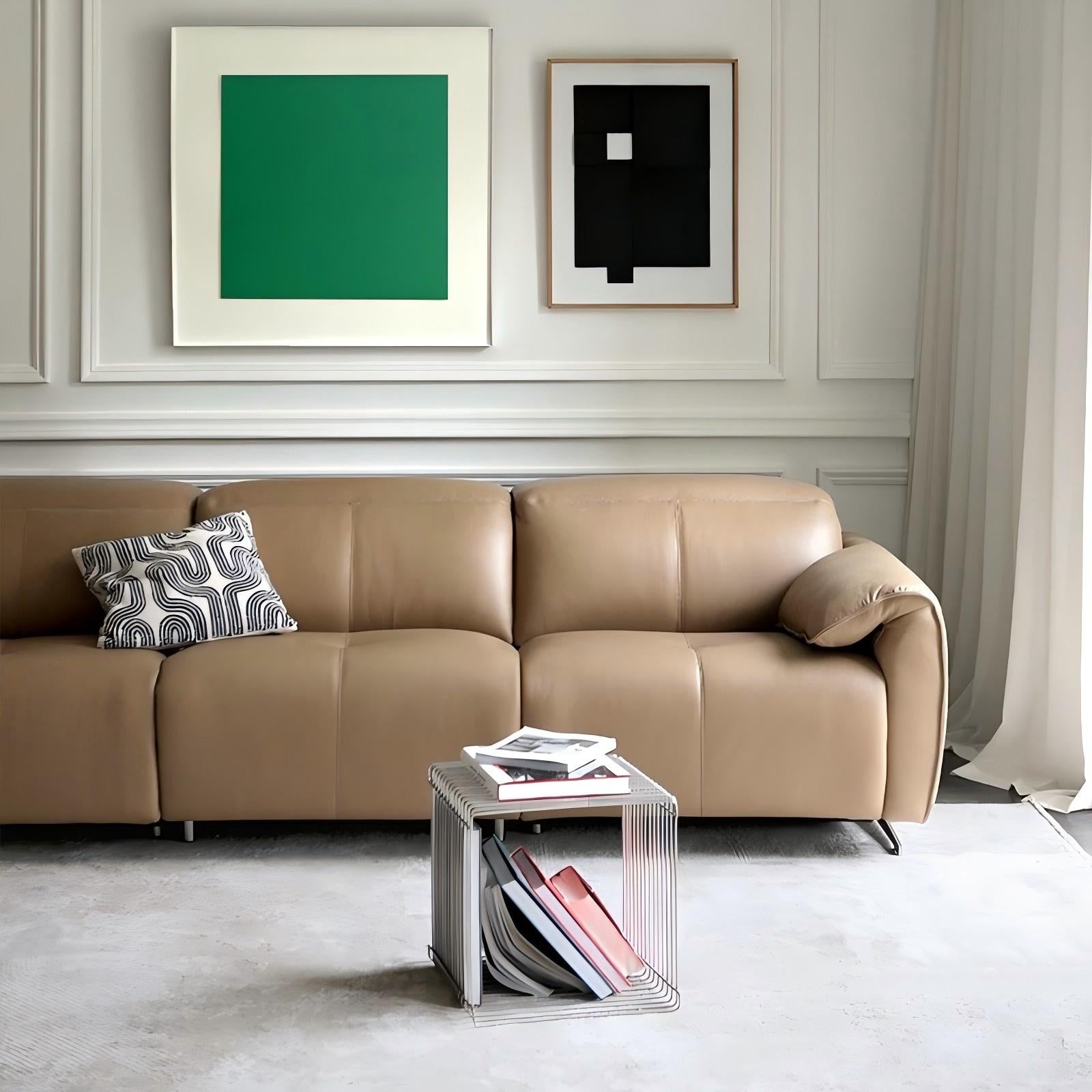 Canapé inclinable en cuir Armonia