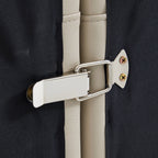 Canapé d'angle modulaire en cuir kaki Domus