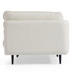 Canapé en cuir blanc vanille